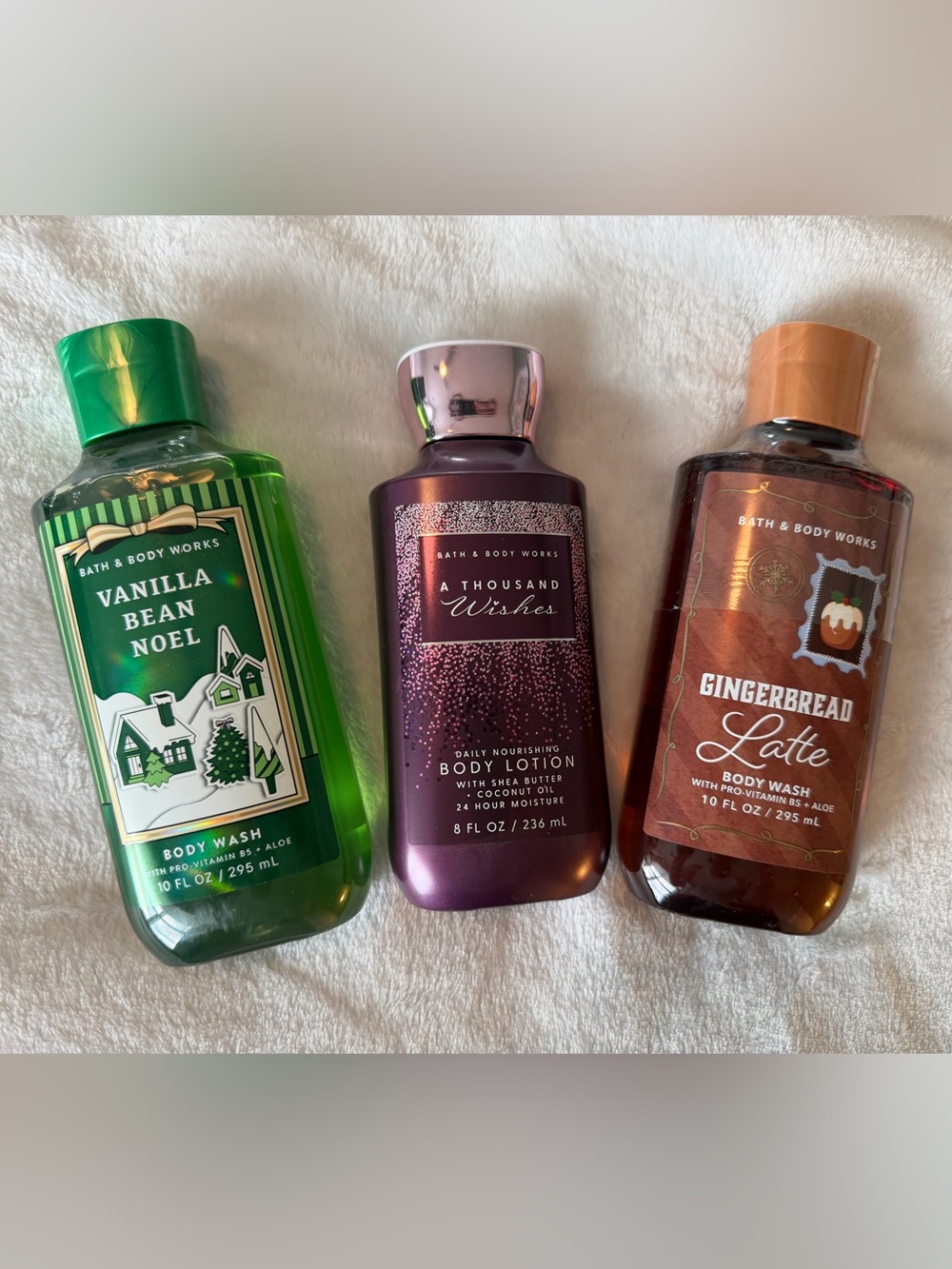 Bath & Body Works Set of 3 Body Care Items - Winter Limited Edition Scents